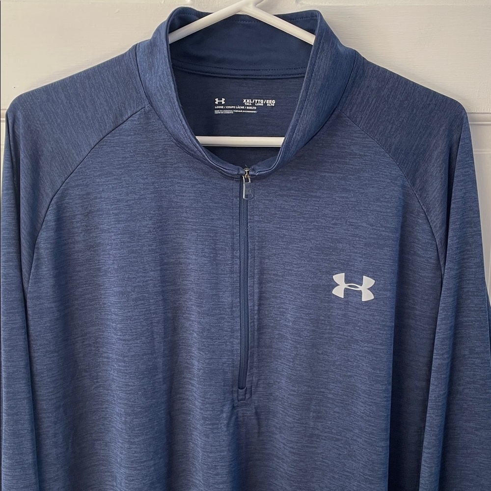 Under Armour Loose Fit Men's Tech Quarter Zip Long Sleeve Shirt size XXL tall